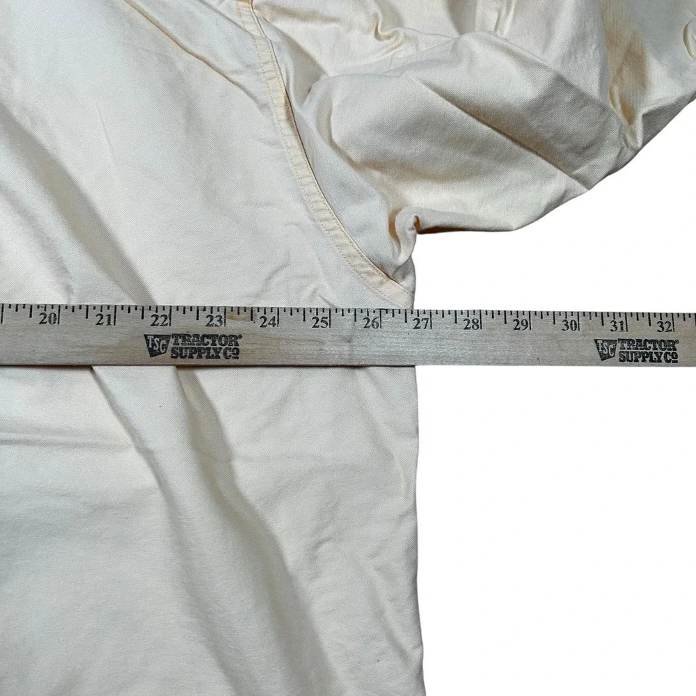 Vintage J Crew Oarsman Label Poplin Peach Salmon Cotton Normcore‎ Shirt Men's XL